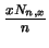 $ \frac {xN_{n,x}}{n}$
