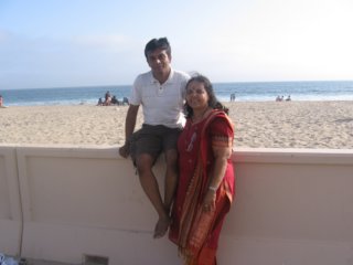 harshamysonandshobharanimywifeonthebeachofpacificoceaninlosangeles.jpg